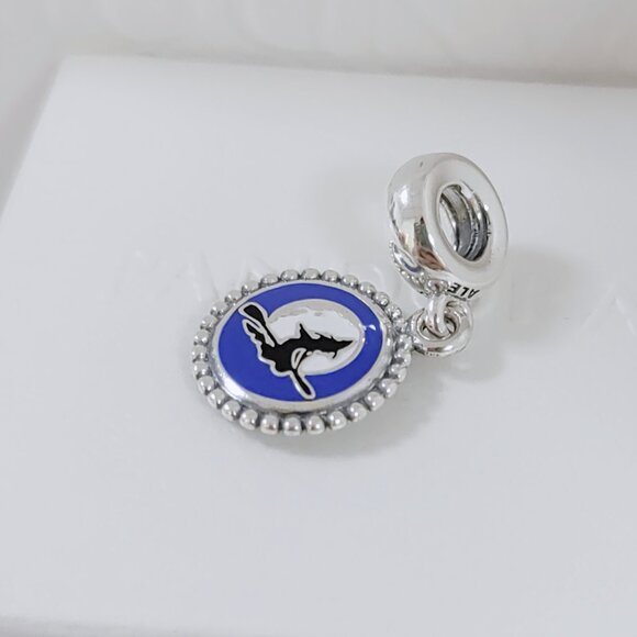 Pandora Halloween Witch Flying on The Moon Exclusive Dangle Charm with box - Picture 7 of 9